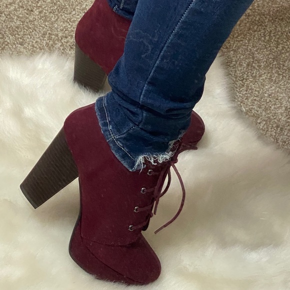 Chunky Heel Booties - Picture 2 of 6